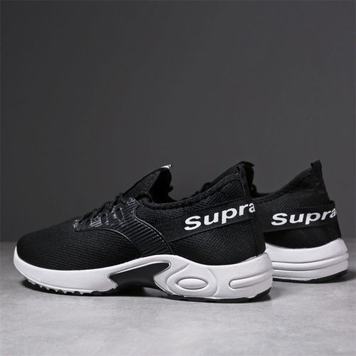 BLWOENS Fashion Lace Up Sneakers Men\'s Shoes-Black
