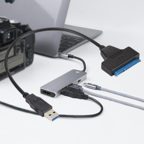Sata USB 3.0 Hard Disk Sata Cable Adapter 2.5 Inches -Black