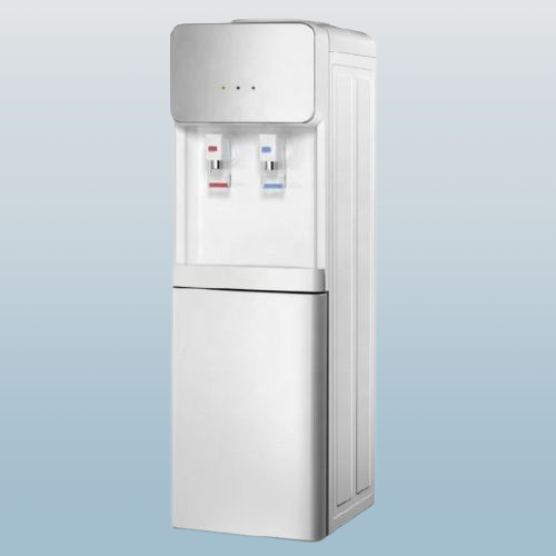 Roch 2 Taps Hot And Cold Water Dispenser With Storage Cabinet - White (2YRS WRNTY