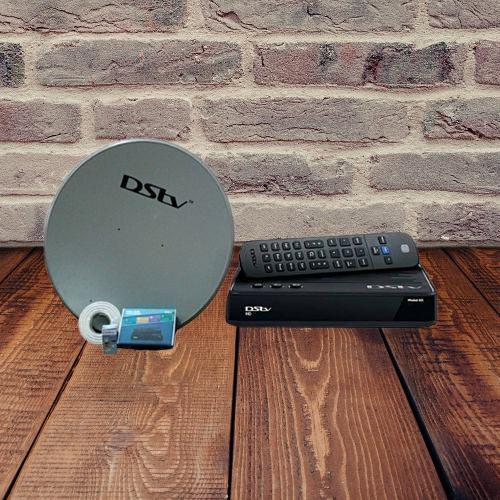 Dstv Full Kit HD Decoder + Dish + 1 Month Subscription -Black