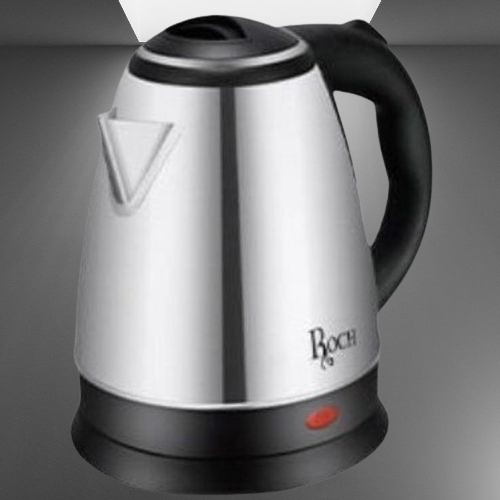 Roch 2 Litres Fast Boiling Percolator / - Silver & Black