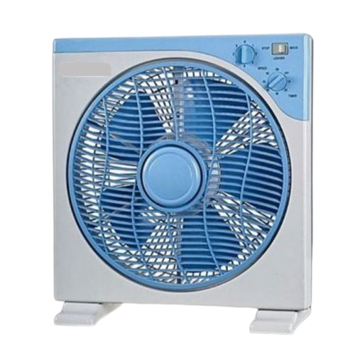 Box Table Fan , 12 \'\' - White,Blue,Gray
