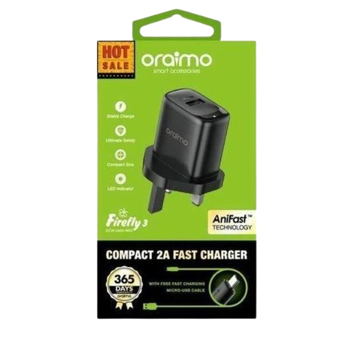 Compact 2A fast charger Type C Oraimo 