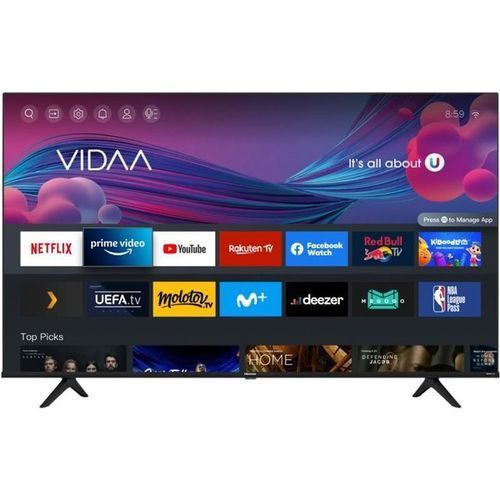 Hisense 32 Inch HDR LED VIDA Smart Free To Air Tv 32A4H - Black 3 Yrs Warranty