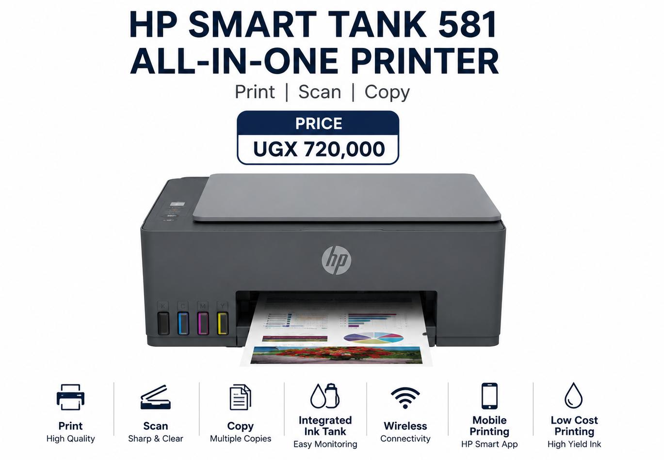 HP Smart Tank 581 All-in-One Printer